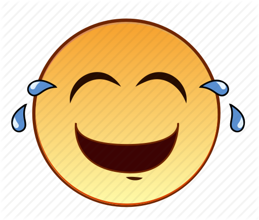 Laughing Smiley - Lol Crying Emoji Png (512x434)