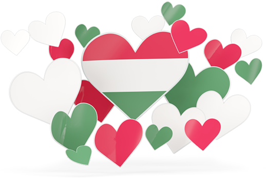 Illustration Of Flag Of Hungary - Malaysia Flag Is Heart (640x480)