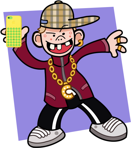 The Once-exclusive Fashion Brand Became Associated - Chav Cartoon (527x600)