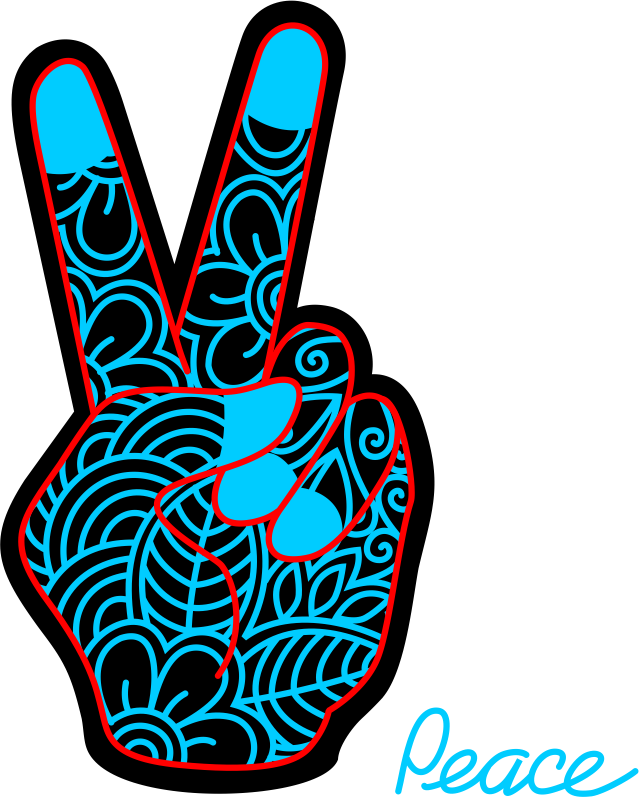 Worked On These Illustrations For A Recent Project - Peace Symbols (639x797)