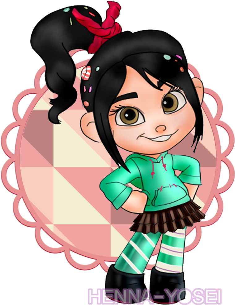 Vanellope Von Schweetz By Chi-nna - Chibi Vanellope Von Schweetz (786x1017)
