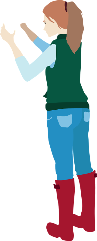 Woman Vector Illustration 04 - Woman Vector Illustration 04 (322x800)