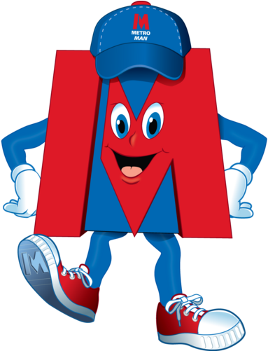 Metro Bank Hit By Comic's Twitter Tirade - Metro Bank Metro Man (417x500)