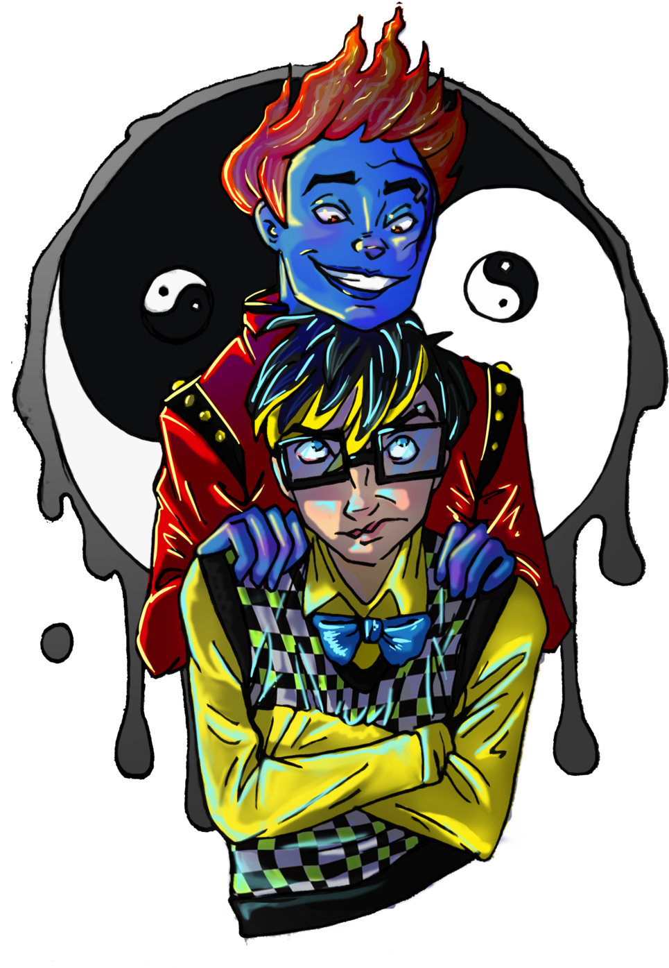 Like Yin And Yang By Strangemakesart Like Yin And Yang - Yin And Yang (1024x1408)