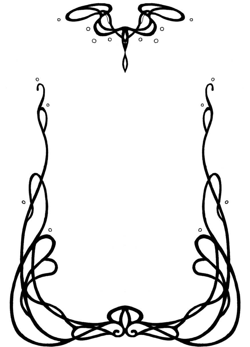 Art Nouveau Designs - Art Nouveau Borders Png (900x1238)
