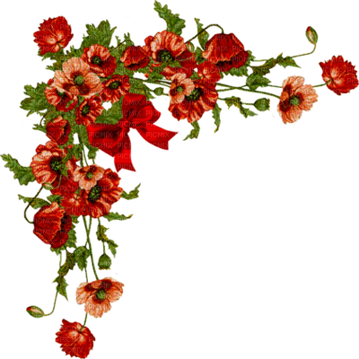 Kaz Creations Deco Corner Flowers Colours - Su Mamos Diena Gif (400x400)