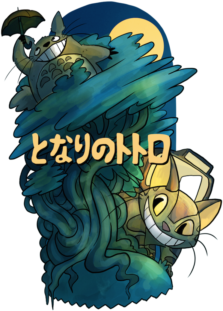 My Neighbor Totoro By Iris-sempi - My Neighbor Totoro Png (756x1057)