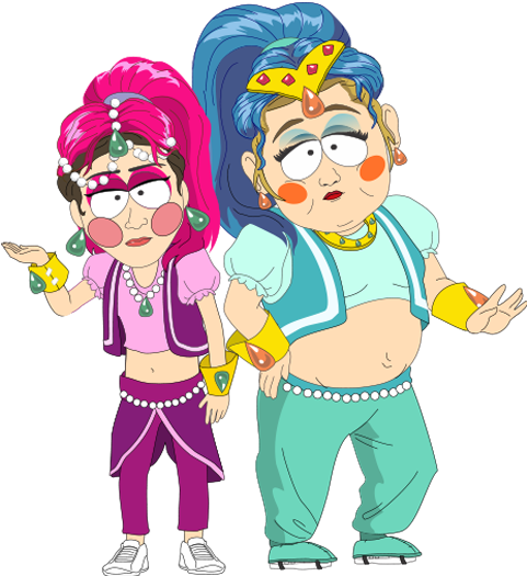 Other Shimmer And Shine - Shimmer And Shine South Park (481x525)