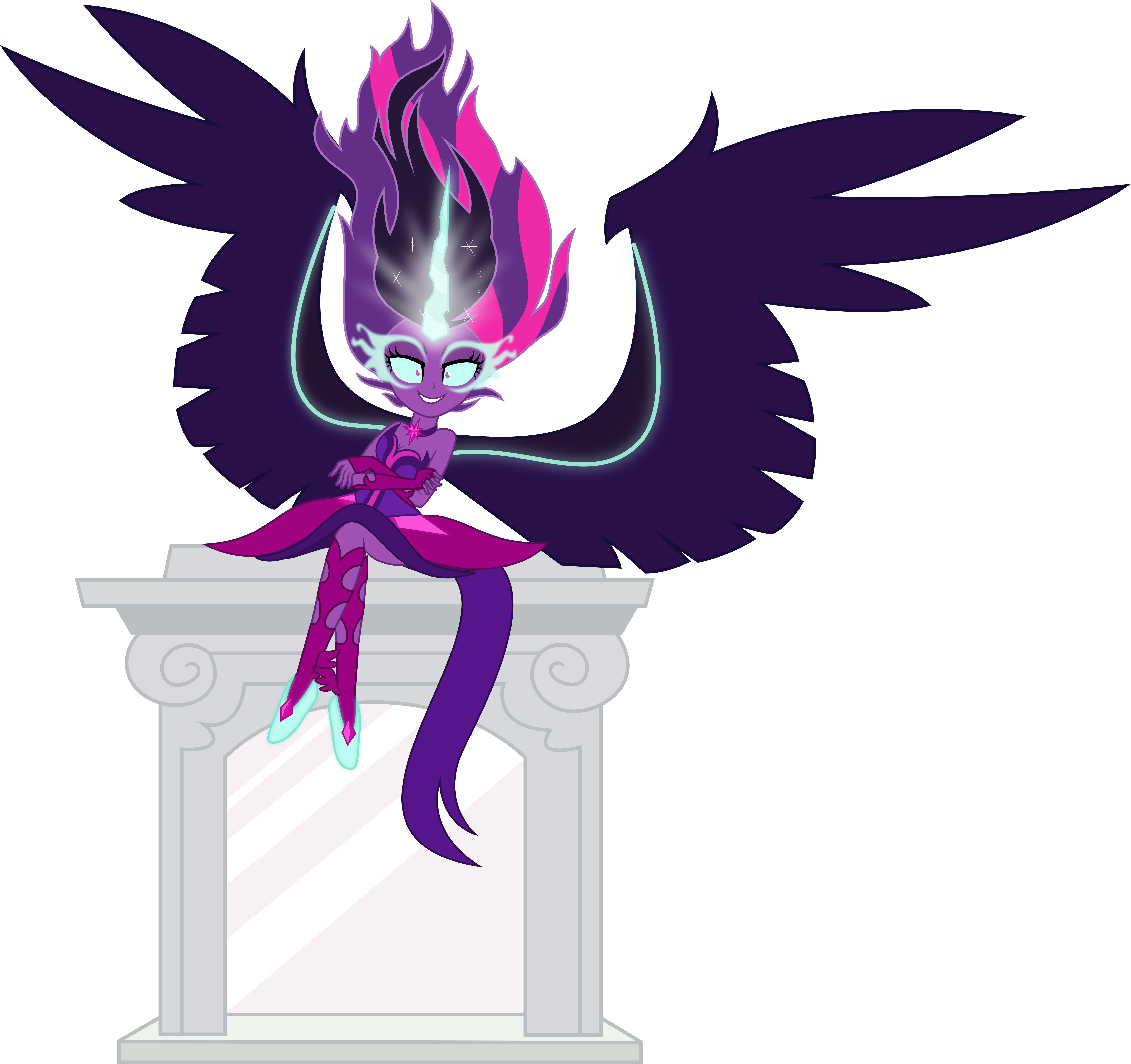 Midnight Sparkle By Osipush Midnight Sparkle By Osipush - My Little Pony Midnight Sparkle Base (5541x5212)