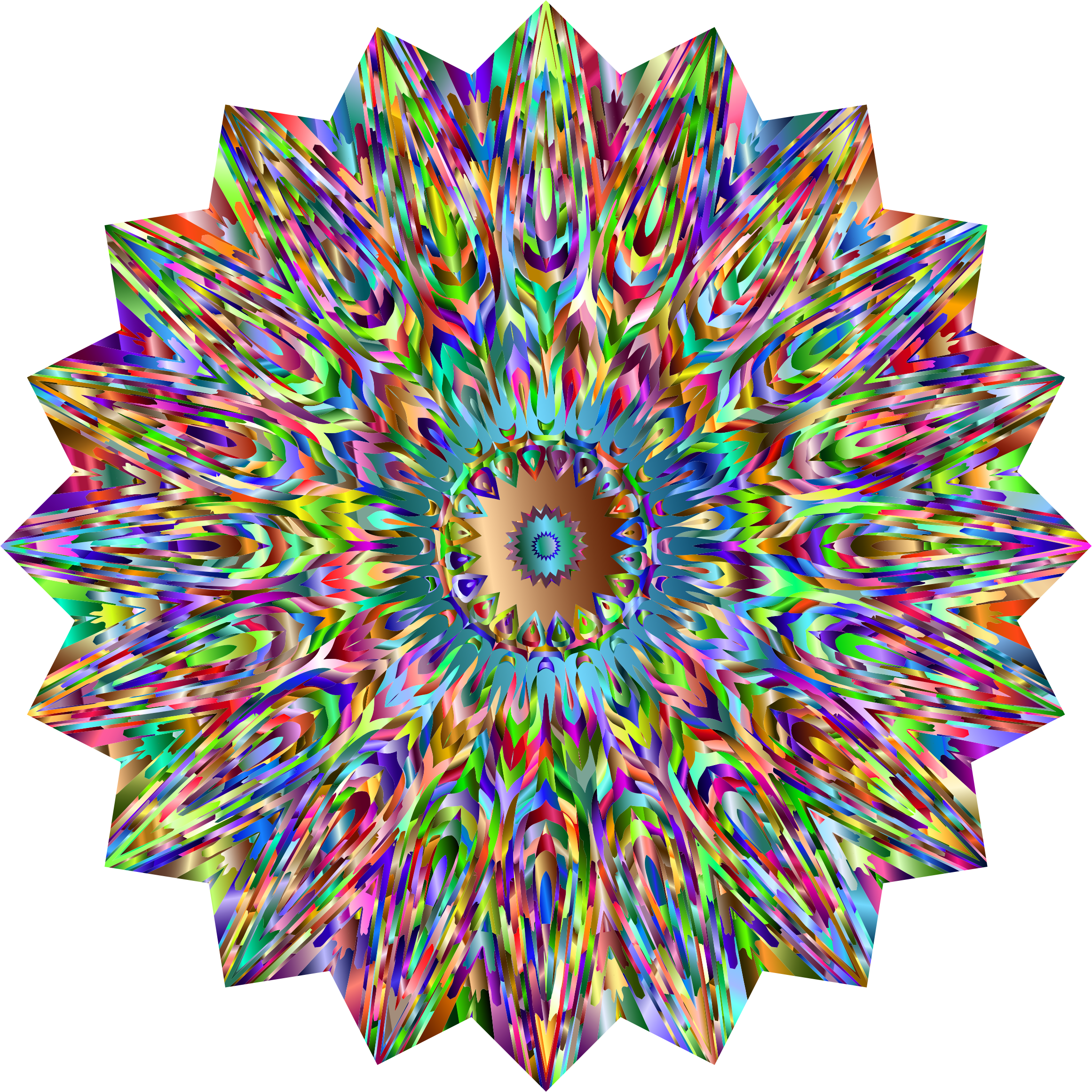 Psychedelic Sun 2 - Transparent Psychedelic Clipart (2322x2322)