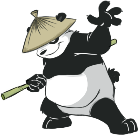 Panda By Winter-freak - Cool Cartoon Panda Png (512x512)