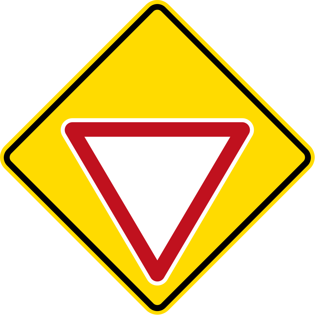 New Zealand Road Sign W10-2 - Traffic Sign (1024x1024)