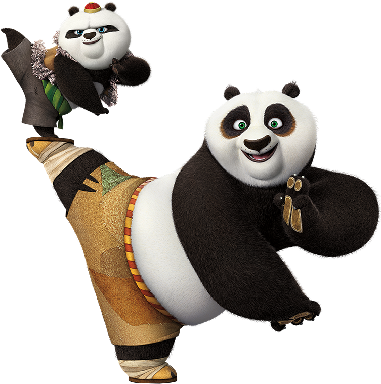 Panda Clipart Kung Fu Panda - Awesome Kung Fu Panda (766x781)