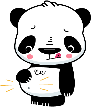 Panda Clipart Emoji - Omnomnom Chinese Cartoon (417x417)