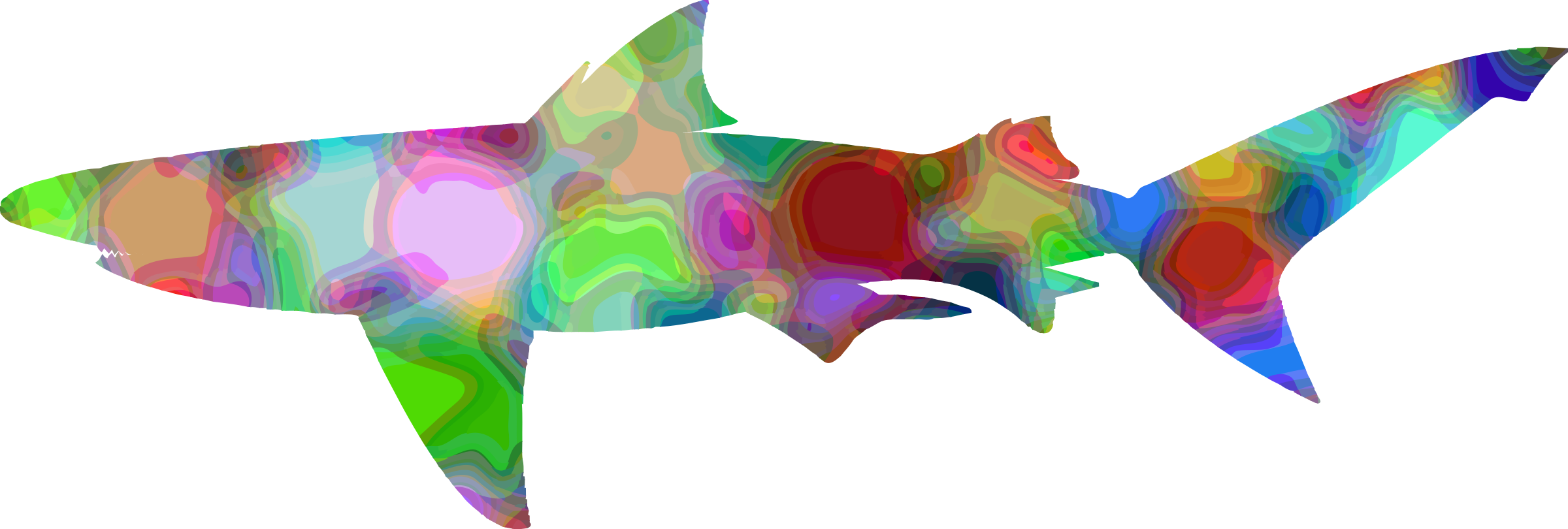 Psychedelic Shark - Icon (2400x810)