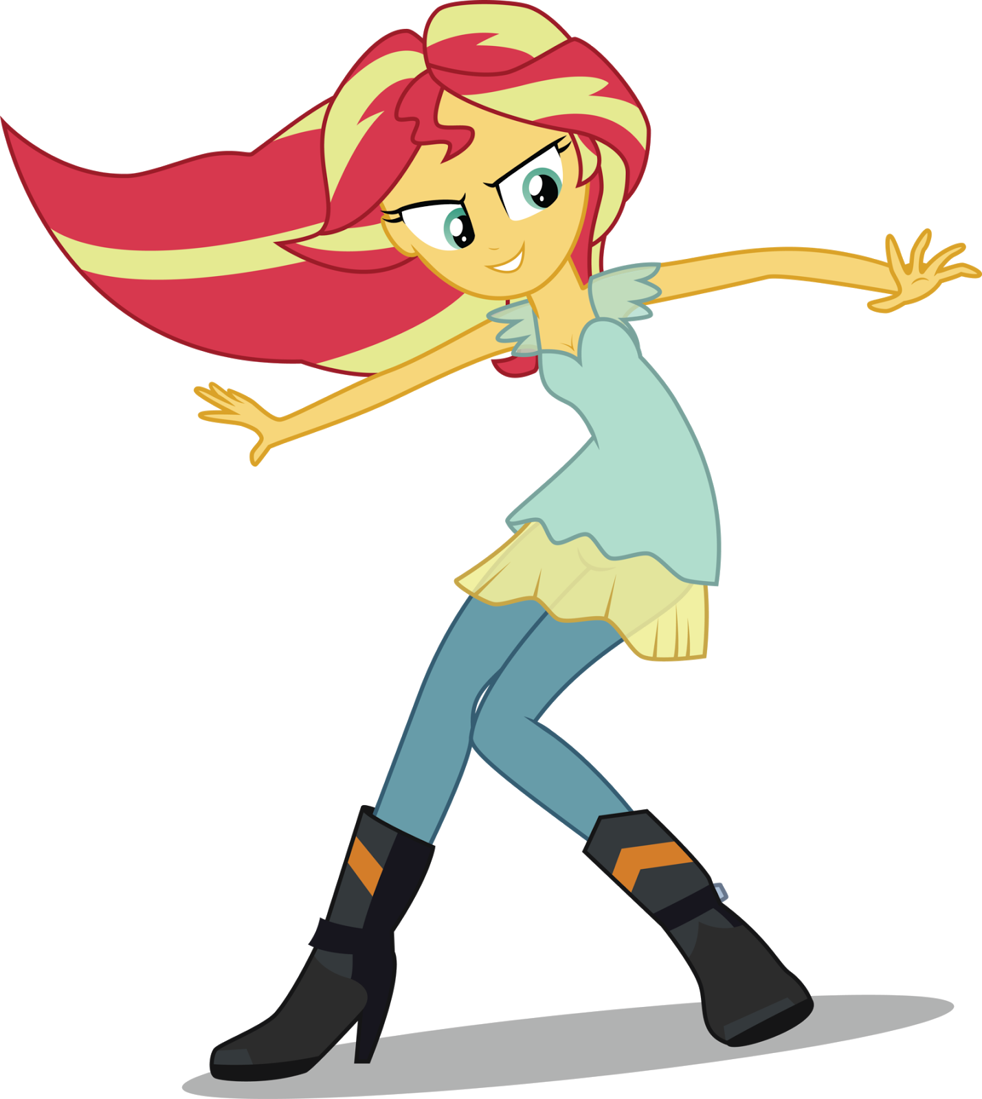 Today We Have Sunset Shimmer On A Shadow-coloured Surfboard - Sunset Shimmer My Past Is Not Today (1429x1600)