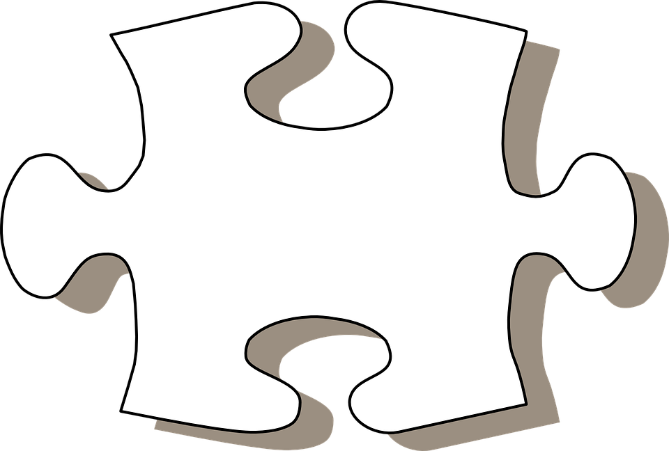 Jigsaw White Puzzle Piece Clip Art At Vector Clip Art - Autism Puzzle Piece Vector (960x648)