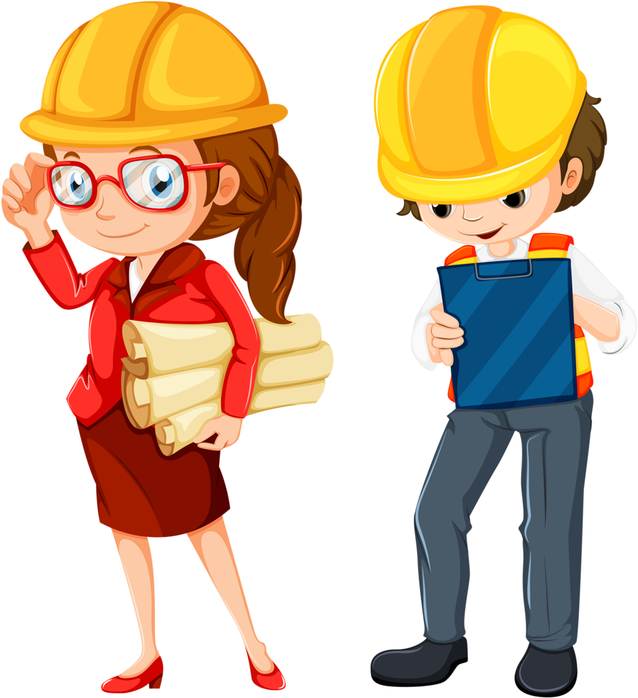 Profissões E Ofícios - Engineer Clipart (934x1024)
