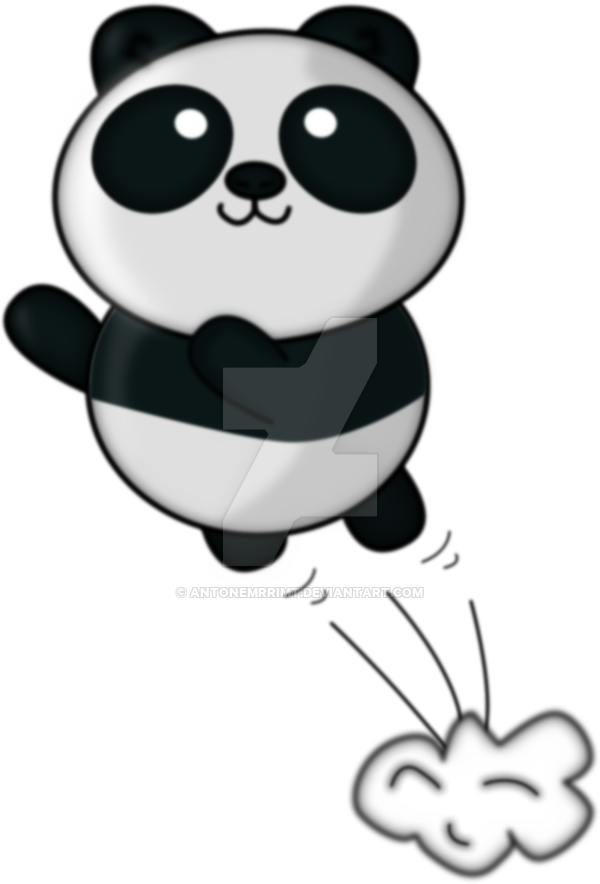 Jumping Panda By Antonemrrimt - Jumping Panda (600x884)