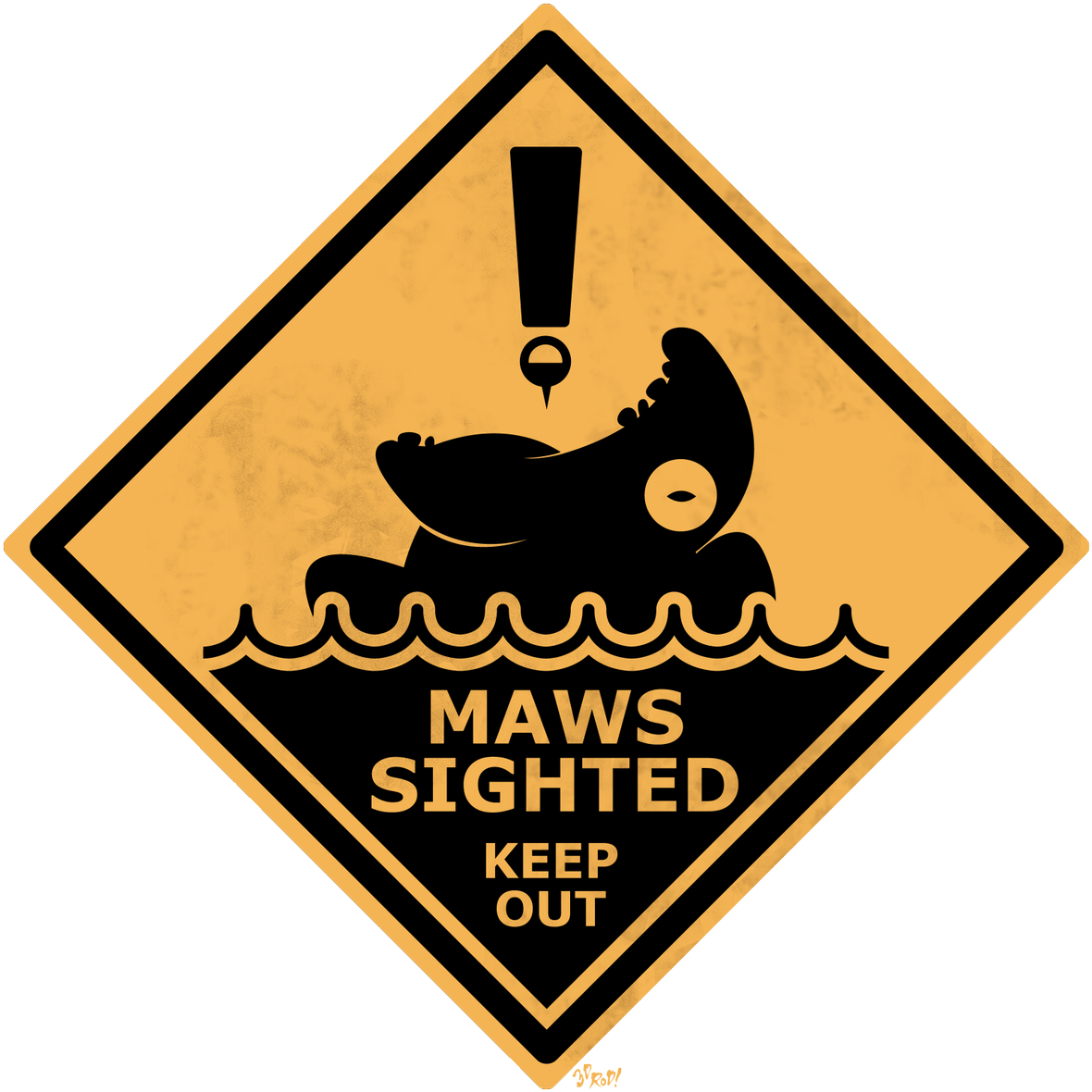 “if You See A Fishing Bobber Coming Your Way, Please - Traffic Sign (1280x1280)