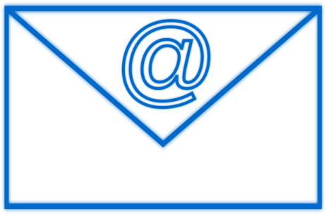 Blue E-mail Sign - Email Sign Blue (500x353)