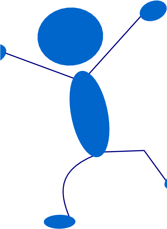Friend Clip Art - Blue Man Clipart (574x800)