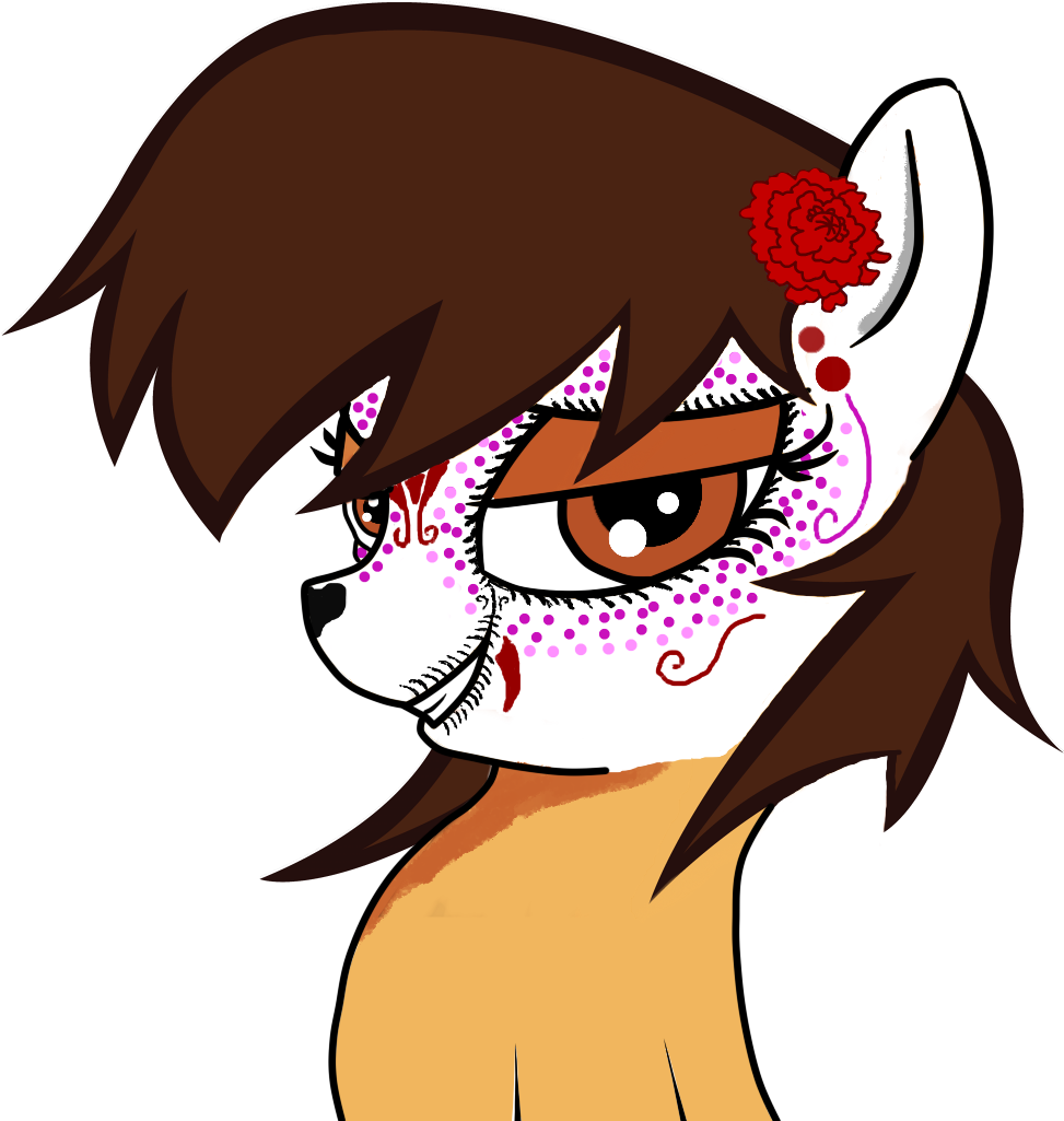 Dia De Los Muertos, Edit, Mexican, Mexico, Nation Ponies, - Cartoon (1024x1024)