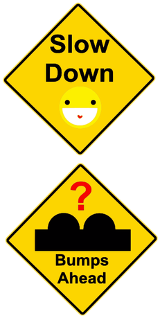 Slow Down Symbol - Symbol (333x500)