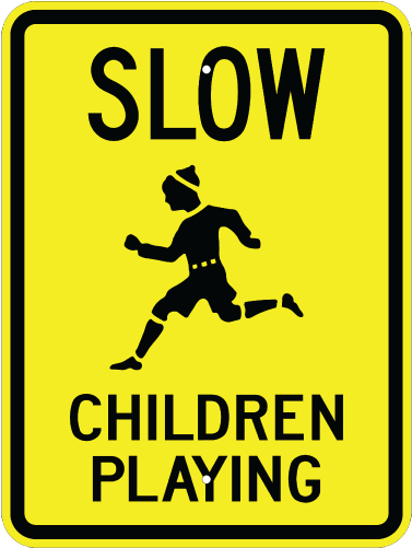 Related Products - Slow Children Playing Sign (500x500)