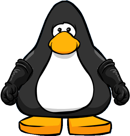 Agent Top Secret Gloves Player - Penguin With A Top Hat (502x500)