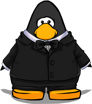 Agent Top Secret Jacket Player - Penguin With A Top Hat (402x443)