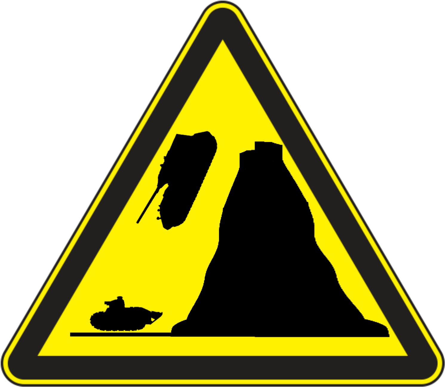 Sign For War Thunder - Traffic Sign (1500x1600)