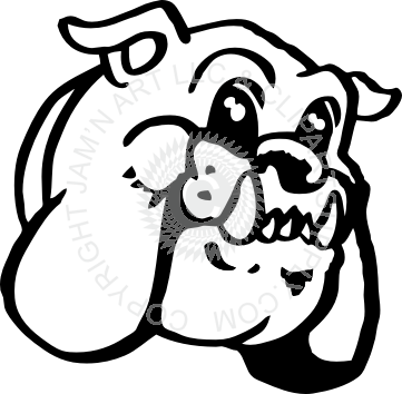 Friendly Bulldog Head - Friendly Bulldogs Logo (361x354)