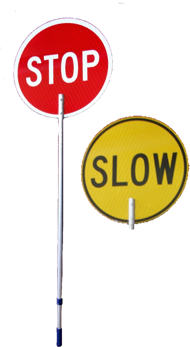 Stop Slow Batton - Stop Sign (675x1240)