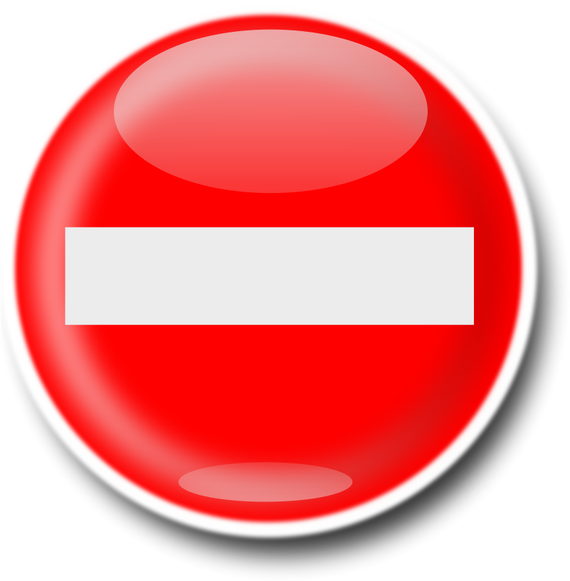 No Entry Clipart Large Size Z9kfqt Clipart - Entry Sign (853x900)