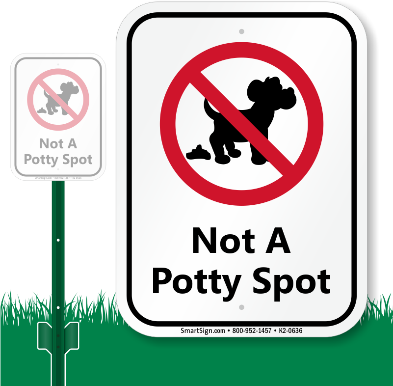 No Dog Poop Yard Sign For Kids - No Dog Waste Signs (800x800)