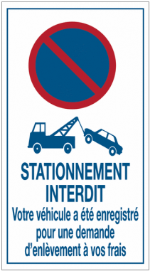 Autocollants Dissuasifs "stationnement Interdit - Poster (380x380)