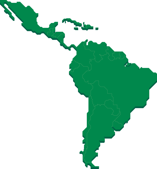America Latina Map Png (548x589)