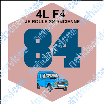 Autocollant Vignette 1984 4l F4 Blue Night B - Lada Niva (614x391)