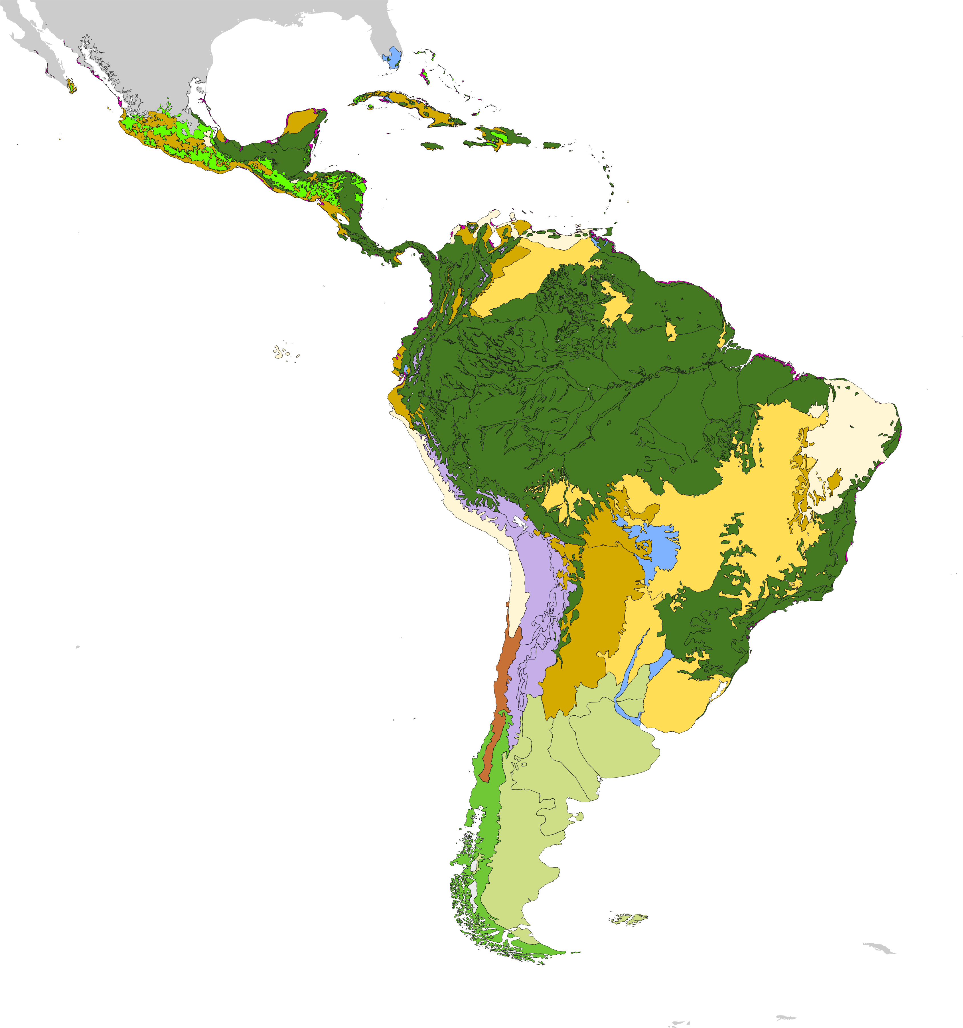 Latin America South America Map Geography Clip Art - Latin America South America Map Geography Clip Art (3456x3646)