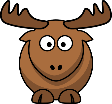Elk Clip Art - Elk Cartoon (451x420)