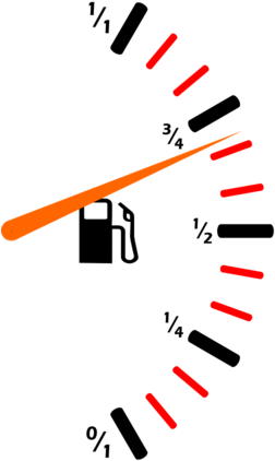 Fuel Gauge - Fuel Meter Png (300x503)