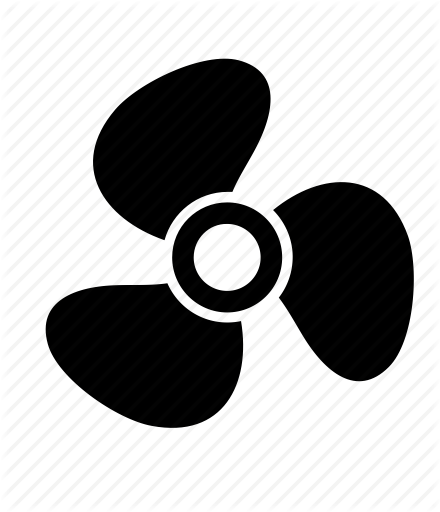 Ship's Propeller Cliparts - Propeller Icon (440x512)