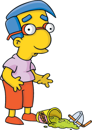 Milhouse Teki Debyyttinsä Simpsonien Ensimmäisessä - Milhouse Van Houten (297x420)