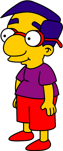 Simpsons-milhouse Van Houten - Bart Simpson Best Friend (500x666)