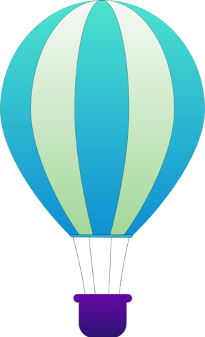 Hot Air Balloon Clip Art - Hot Air Balloon Clip Art (300x492)