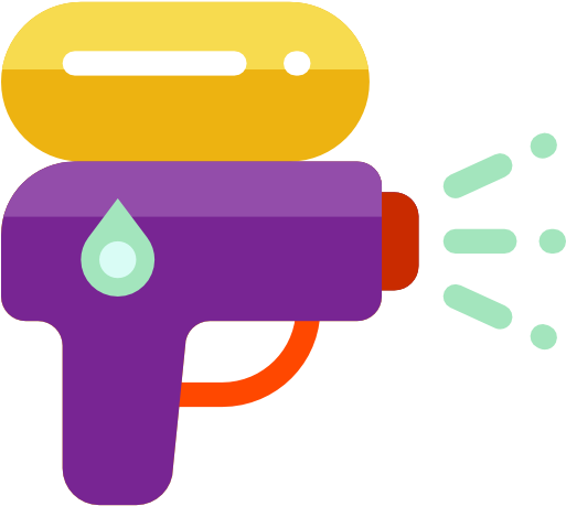 Water Gun Free Icon - Water Gun Vector Png (512x512)