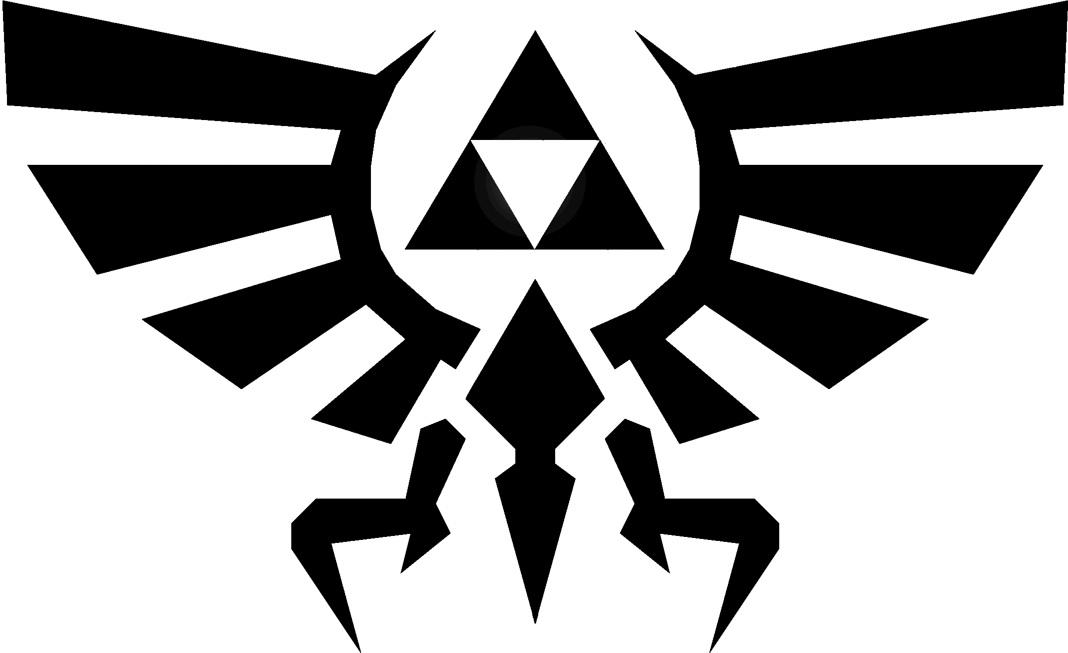 The Eagle And Trifoce Symbol From The Legend Of Zelda - Legend Of Zelda Symbol (2544x1854)