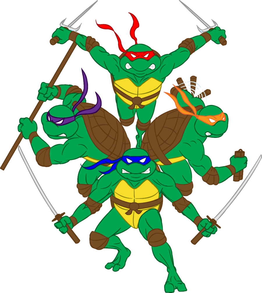 Pretty Teenage Mutant Ninja Turtle Clip Art Medium - Cartoon (900x1007)