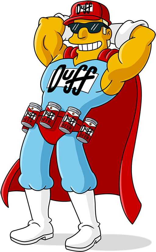 Duffman Homer Simpson Marge Simpson Milhouse Van Houten - Duffman Homer Simpson Marge Simpson Milhouse Van Houten (550x960)